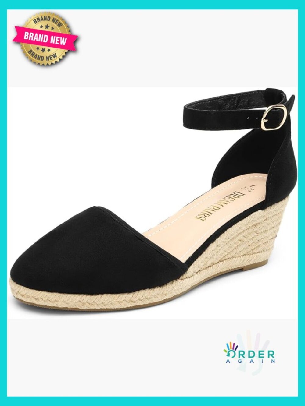 Espadrilles Wedge Sandals Closed Toe Ankle Strap Dressy Platform Summer